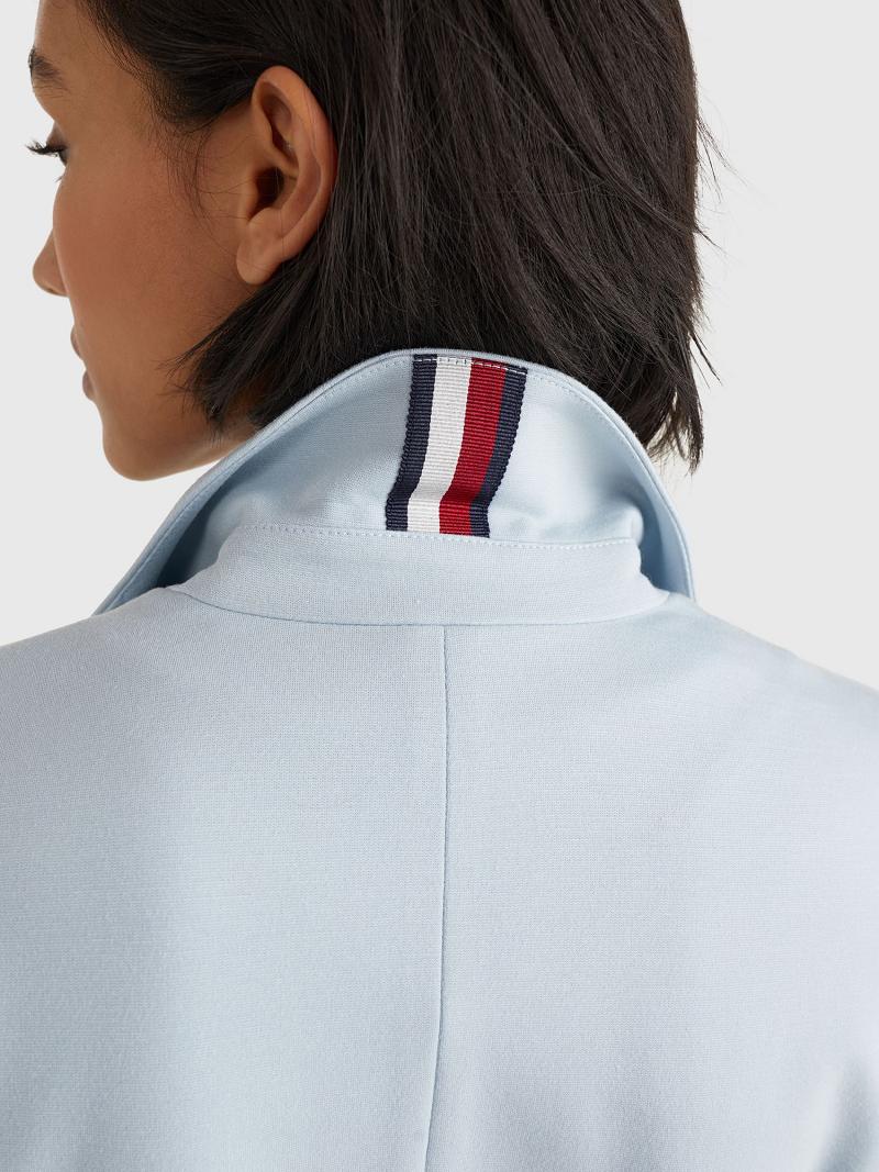 Blue Women's Tommy Hilfiger TH Embroidered Blazers | AU_W21008