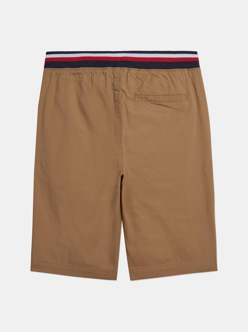 Brown Kids' Tommy Hilfiger Drawstring Waist Shorts | AU_B2095