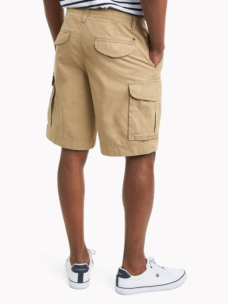 Brown Men's Tommy Hilfiger Essential cargo Shorts | AU_M31203