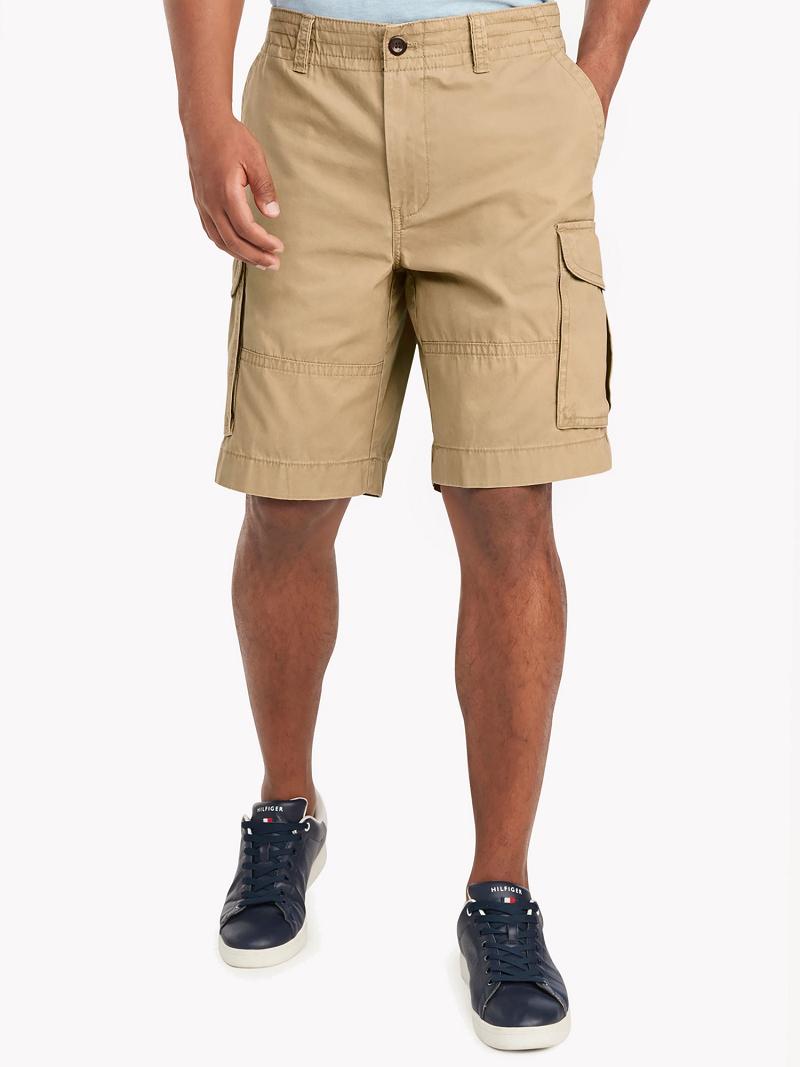 Brown Men\'s Tommy Hilfiger Essential cargo Shorts | AU_M31203