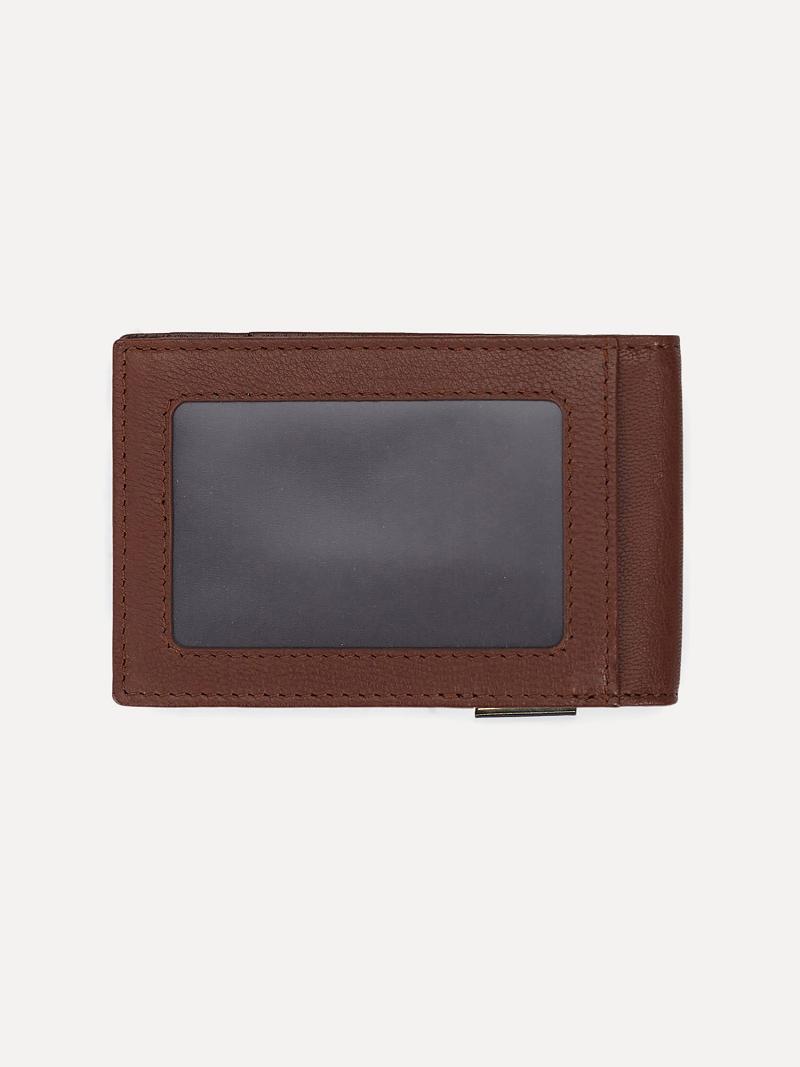 Brown Men's Tommy Hilfiger H Leather and Money Clip Wallets | AU_M31812