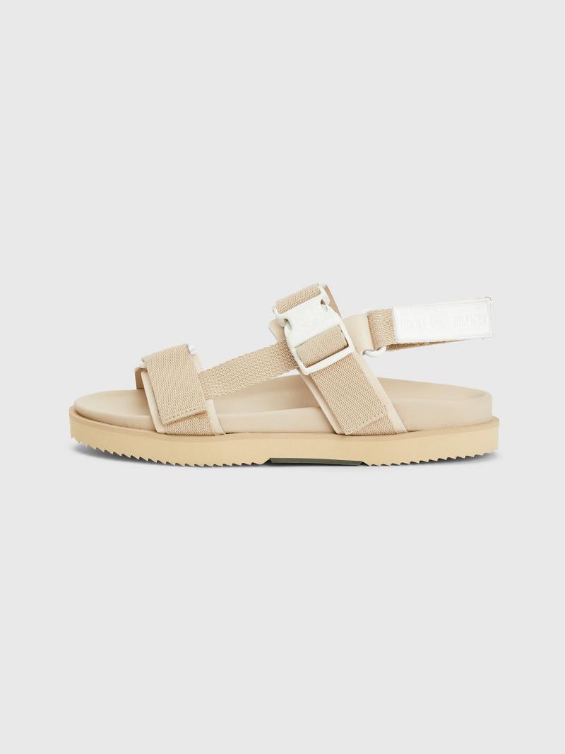 Brown Men's Tommy Hilfiger Travel Slides | AU_M31646