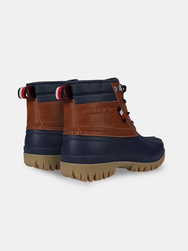 Brown / Navy Kids' Tommy Hilfiger Big Duck Boot Sneakers | AU_B2235