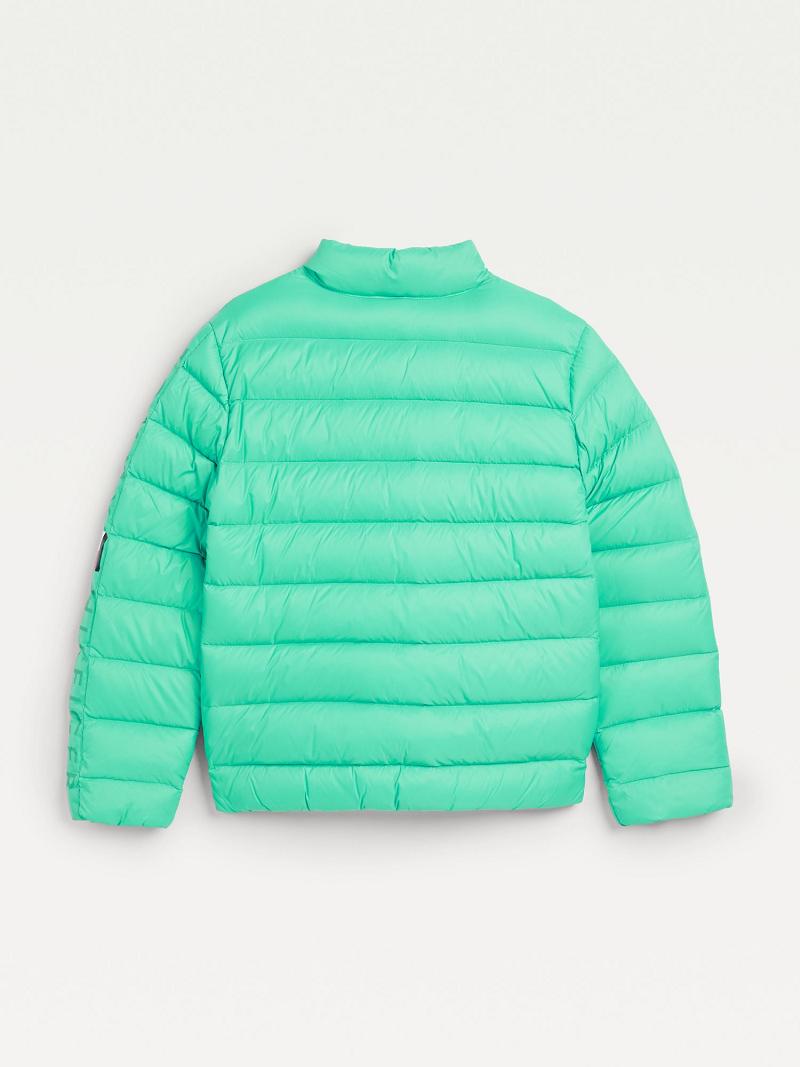 Green Kids' Tommy Hilfiger Light Down Jackets | AU_G1116