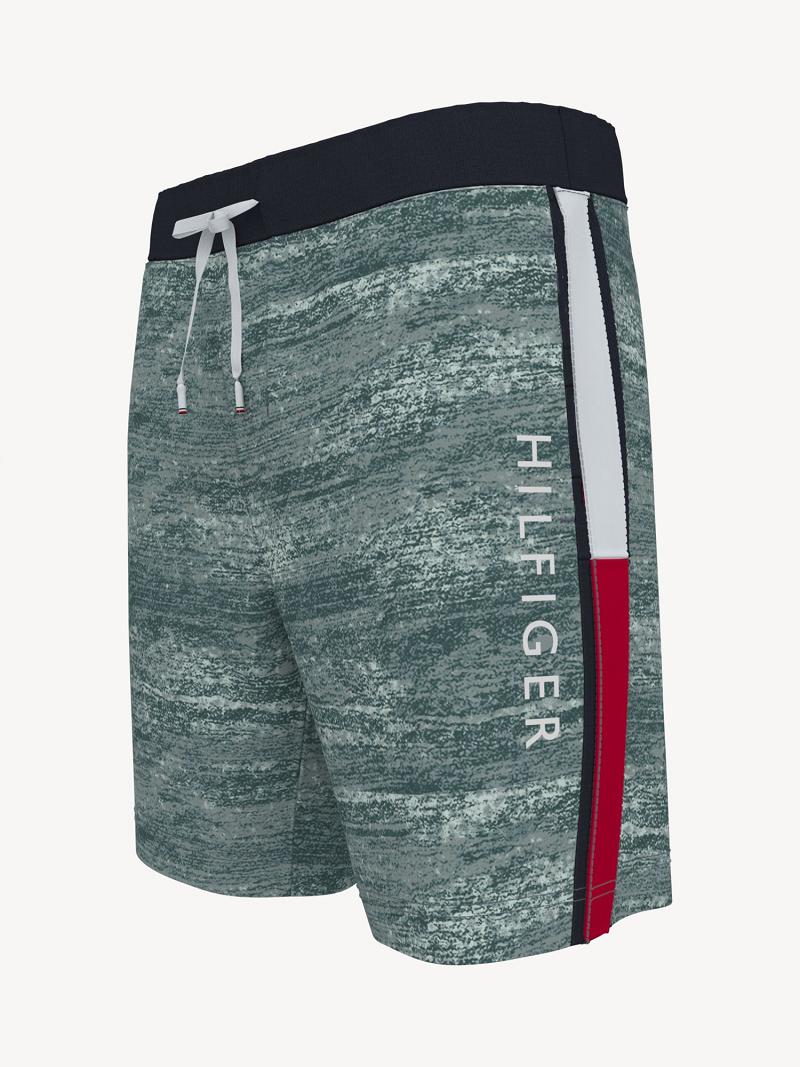 Green Men's Tommy Hilfiger Essential logo sweatshort Shorts | AU_M31205