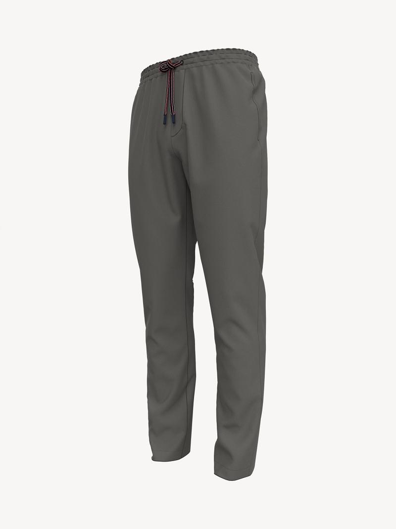 Grey Men\'s Tommy Hilfiger Essential drawstring chino Jogger | AU_M31346