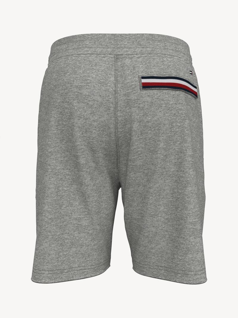 Grey Men's Tommy Hilfiger Essential solid sweatshort Shorts | AU_M31208