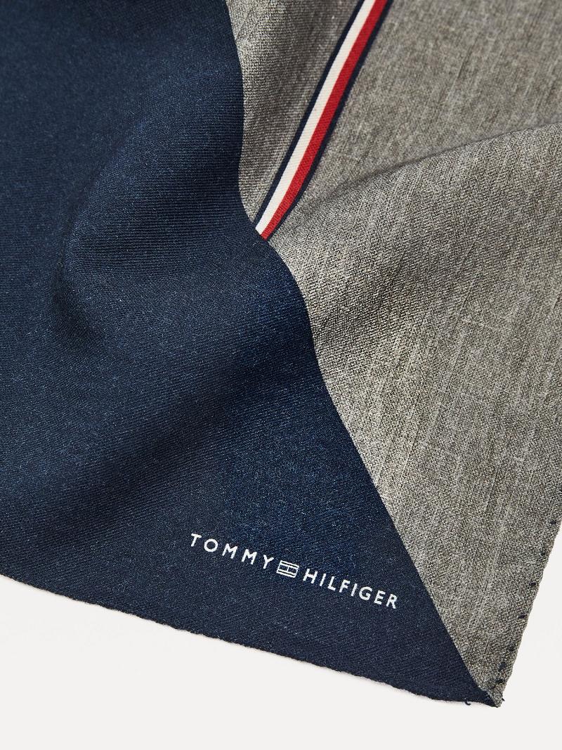 Grey Men's Tommy Hilfiger Silk Pocket Square Ties | AU_M31809