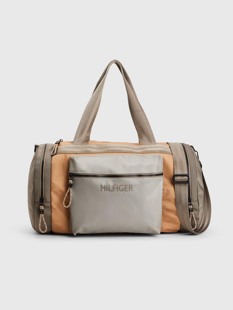 Khaki / Beige Men\'s Tommy Hilfiger Utility Duffle Bags | AU_M31713