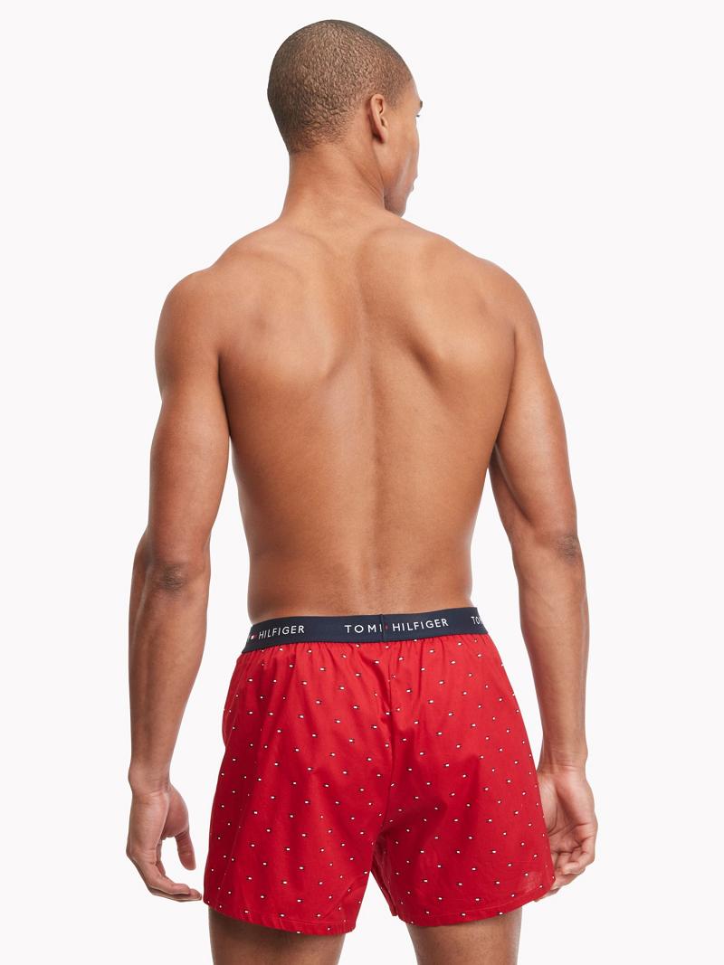 Navy / Blue / Red Men's Tommy Hilfiger Cotton classics boxer 3pk Boxers | AU_M31557