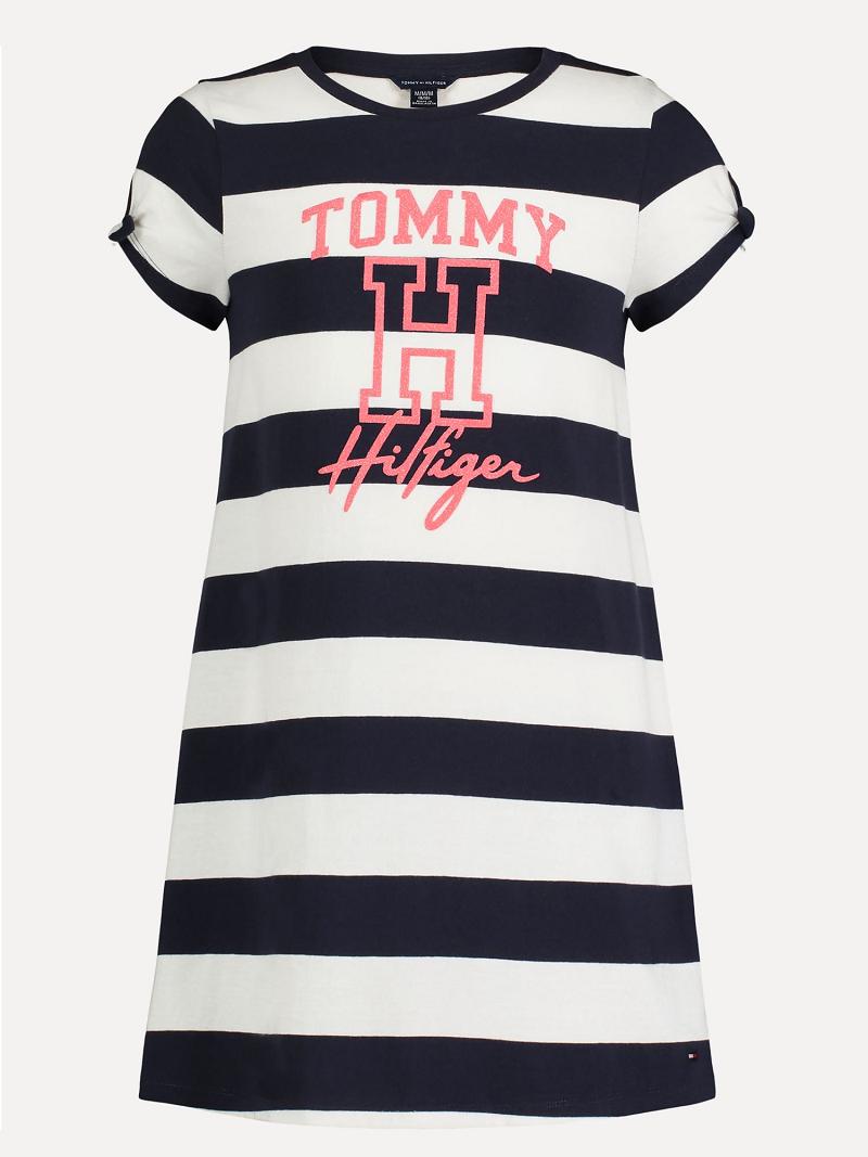 Navy Kids\' Tommy Hilfiger Big Rugby T-Shirt Dresses | AU_G1047