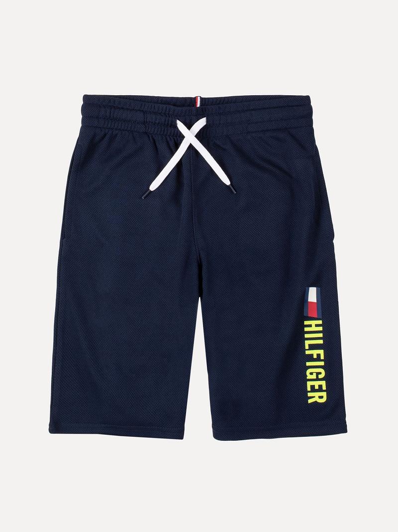 Navy Kids\' Tommy Hilfiger Big Training Shorts | AU_B2092