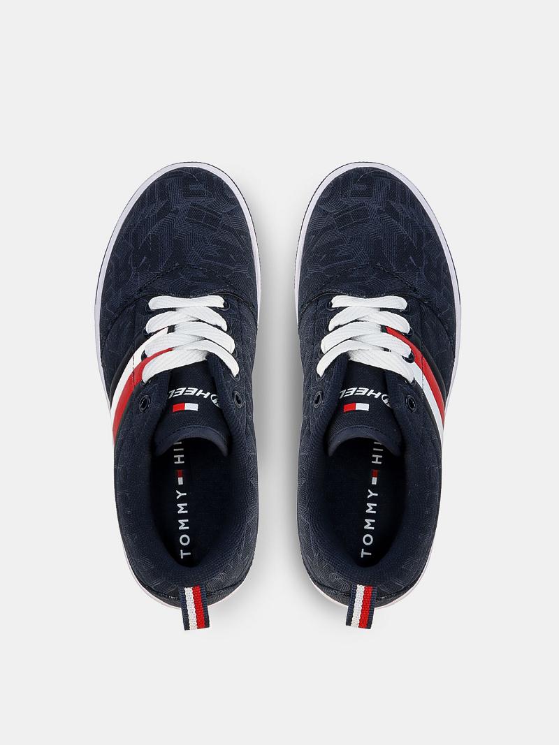 Navy Kids' Tommy Hilfiger Heelys® Icon Stripe Sneakers | AU_B2237