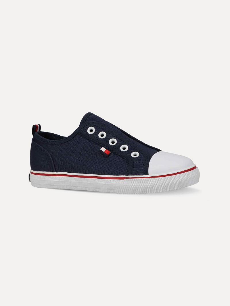 Navy Kids' Tommy Hilfiger Laceless Sneakers | AU_B2239