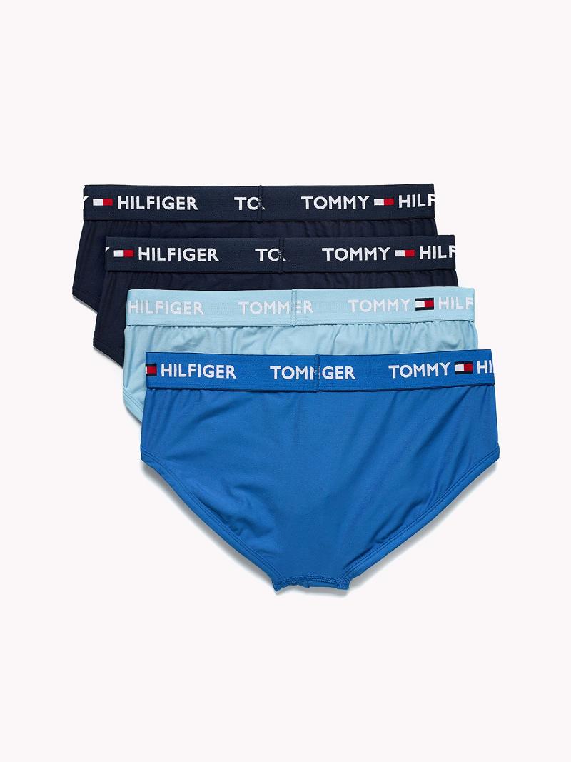 Navy Men's Tommy Hilfiger Everyday microfiber brief 4pk Briefs | AU_M31549