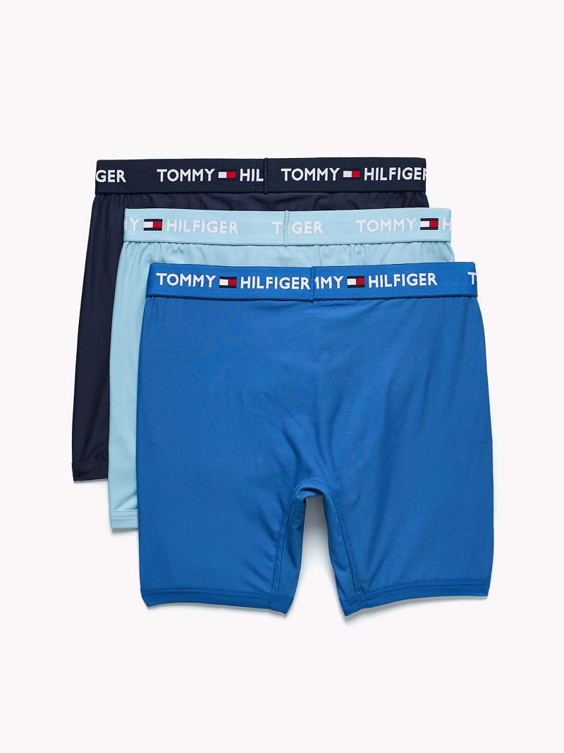 Navy Men's Tommy Hilfiger Everyday microfiber boxer brief 3pk Boxer Briefs | AU_M31602