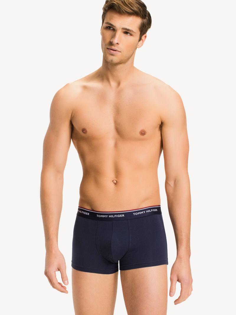 Navy Men's Tommy Hilfiger Premium essentials low rise trunk 3pk Trunks | AU_M31525