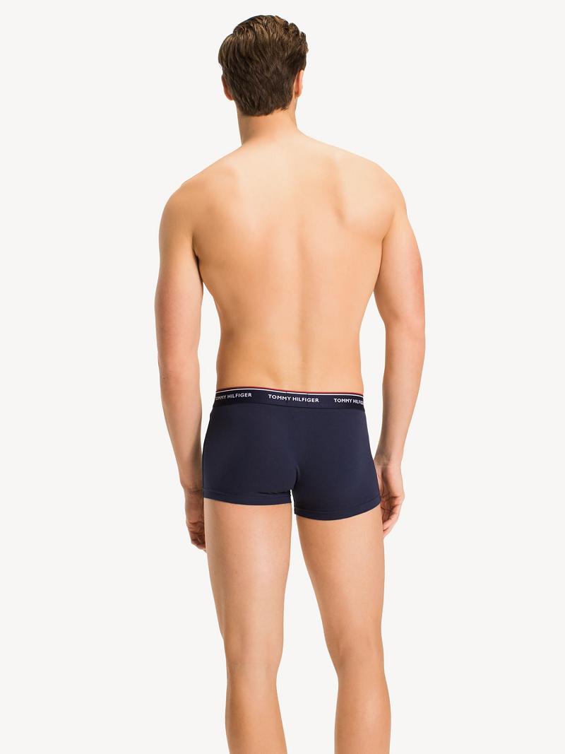 Navy Men's Tommy Hilfiger Premium essentials low rise trunk 3pk Trunks | AU_M31525