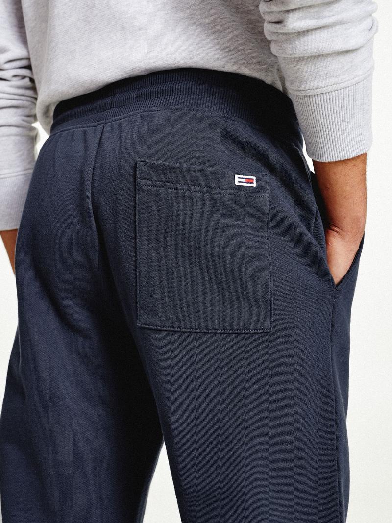 Navy Men's Tommy Hilfiger Recycled signature Sweatpants | AU_M31147