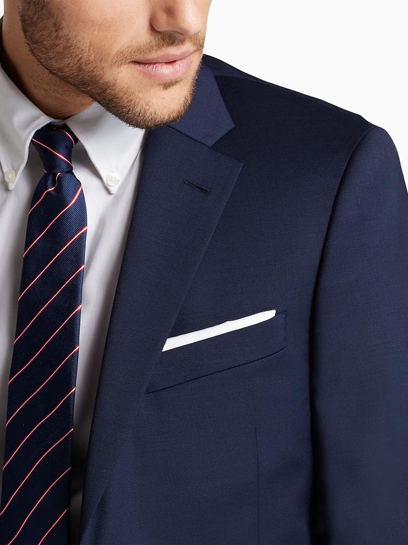 Navy Men's Tommy Hilfiger Regular fit essential twill Blazers | AU_M31478