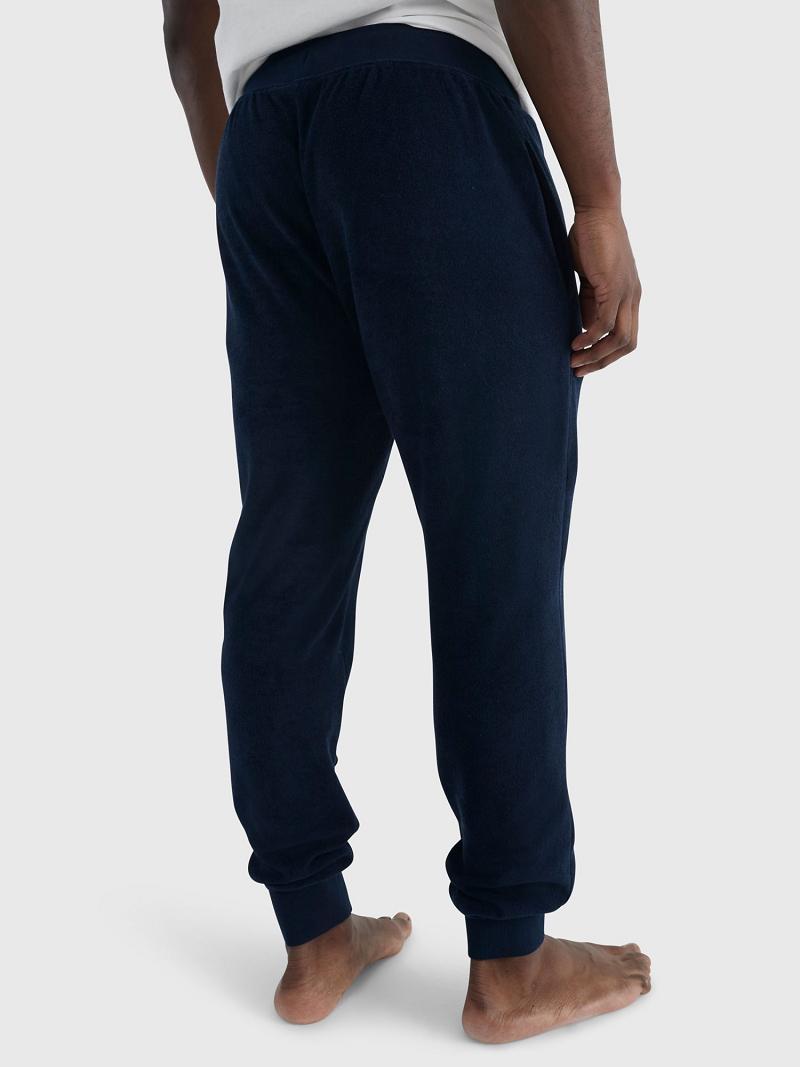 Navy Men's Tommy Hilfiger Terry lounge Jogger | AU_M31354