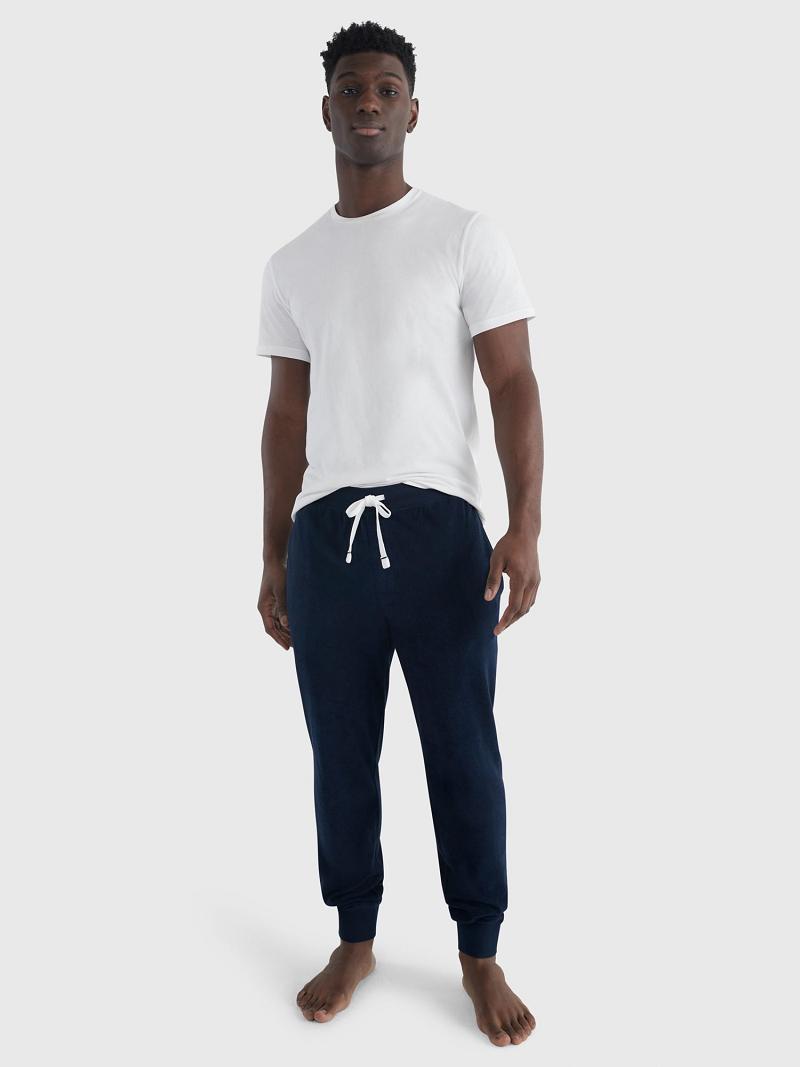 Navy Men's Tommy Hilfiger Terry lounge Jogger | AU_M31354