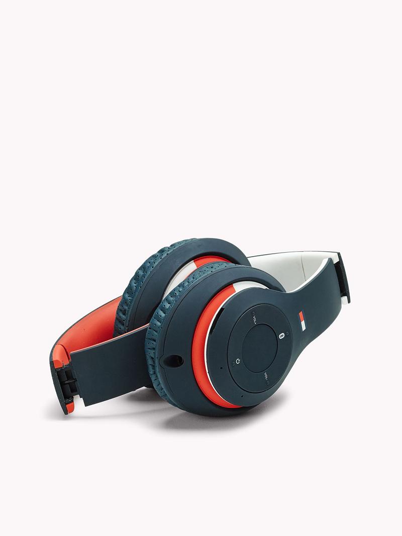 Navy / Red / White Women's Tommy Hilfiger Noise Isolating Wireless Headphones Technology | AU_W21690