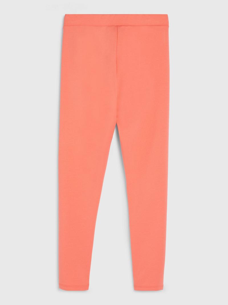 Orange Kids' Tommy Hilfiger Big Solid Leggings | AU_G1146