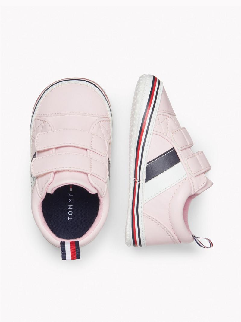 Pink Kids' Tommy Hilfiger Babies' Signature Stripe Sneakers | AU_G1304