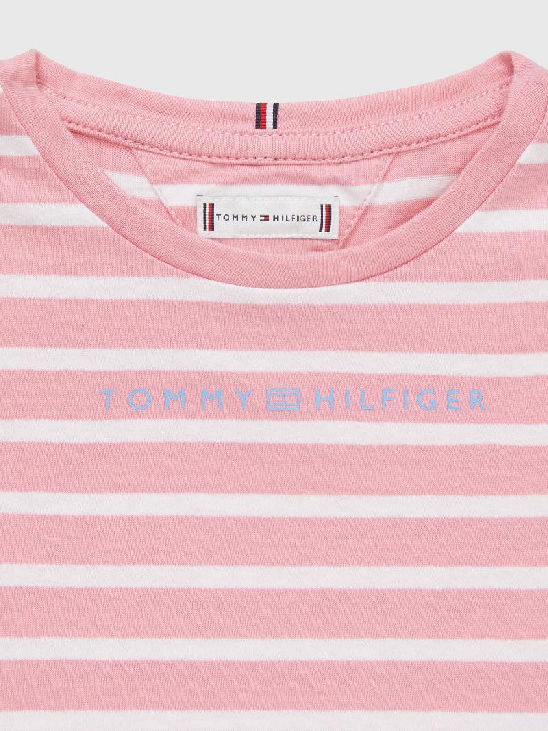 Pink Kids' Tommy Hilfiger Stripe T Shirts | AU_G1264