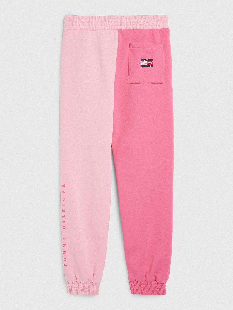 Pink Kids' Tommy Hilfiger Two-Tone Sweatpants | AU_G1185