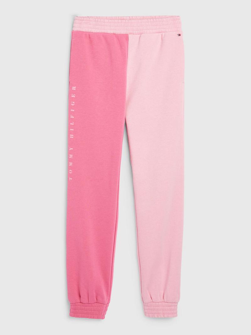 Pink Kids\' Tommy Hilfiger Two-Tone Sweatpants | AU_G1185