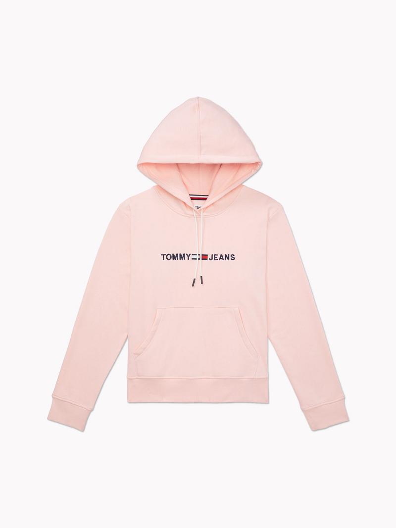 Pink Women\'s Tommy Hilfiger Logo Sweatshirts | AU_W21392