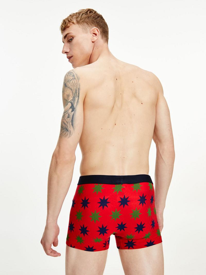 Red / Black Men's Tommy Hilfiger Organic cotton trunk Trunks | AU_M31524