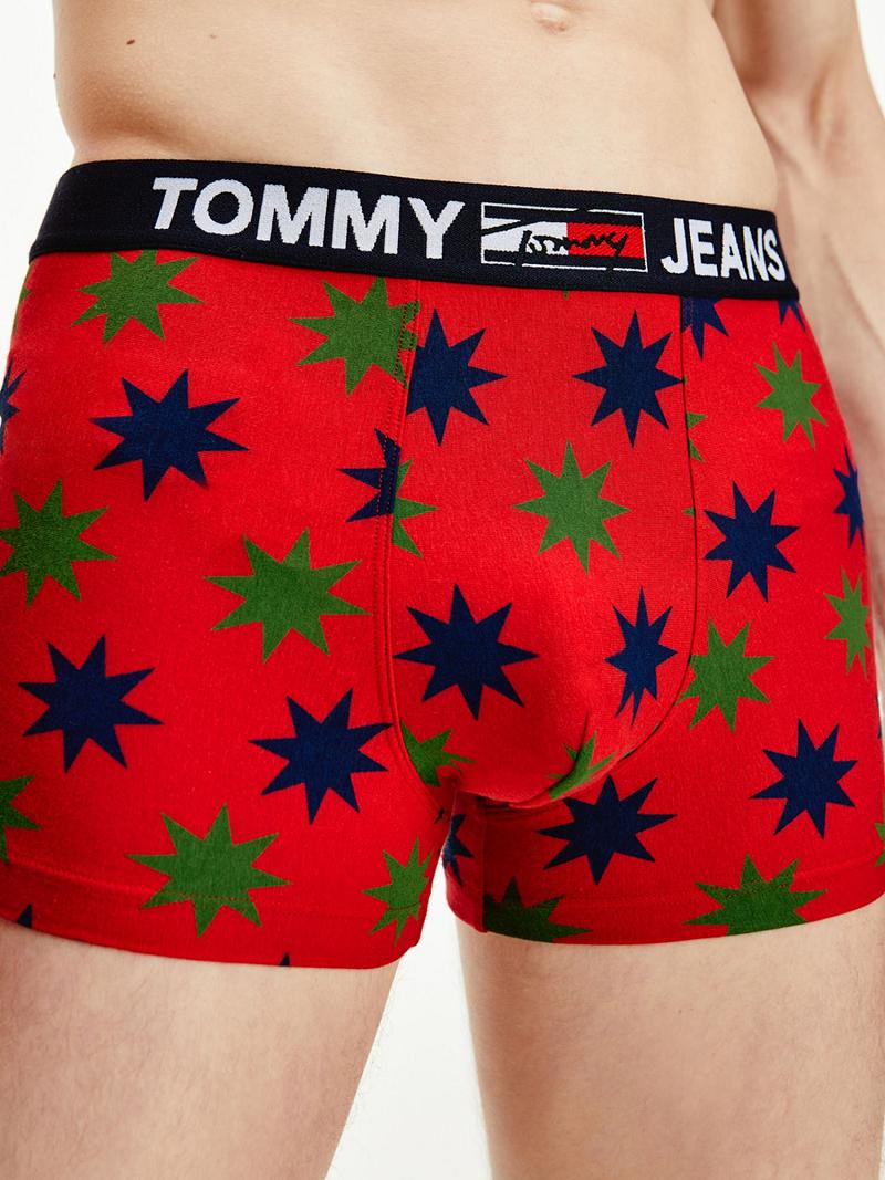 Red / Black Men's Tommy Hilfiger Organic cotton trunk Trunks | AU_M31524