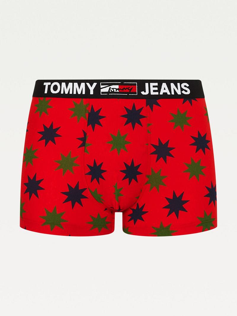 Red / Black Men\'s Tommy Hilfiger Organic cotton trunk Trunks | AU_M31524