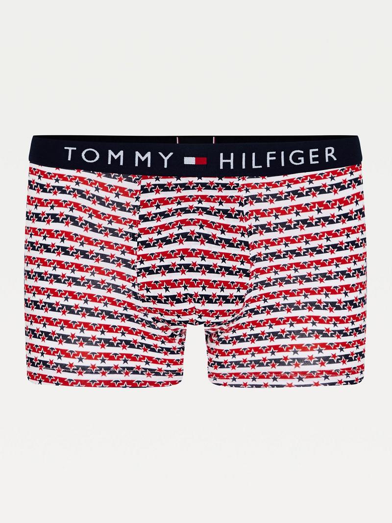 Red / Blue Men\'s Tommy Hilfiger Tommy original cotton trunk Trunks | AU_M31533