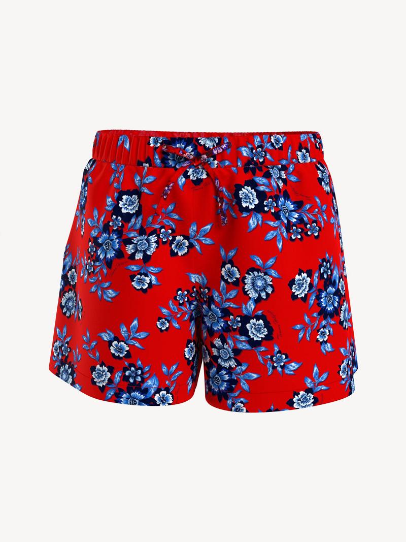 Red Kids\' Tommy Hilfiger Floral Shorts | AU_G1157