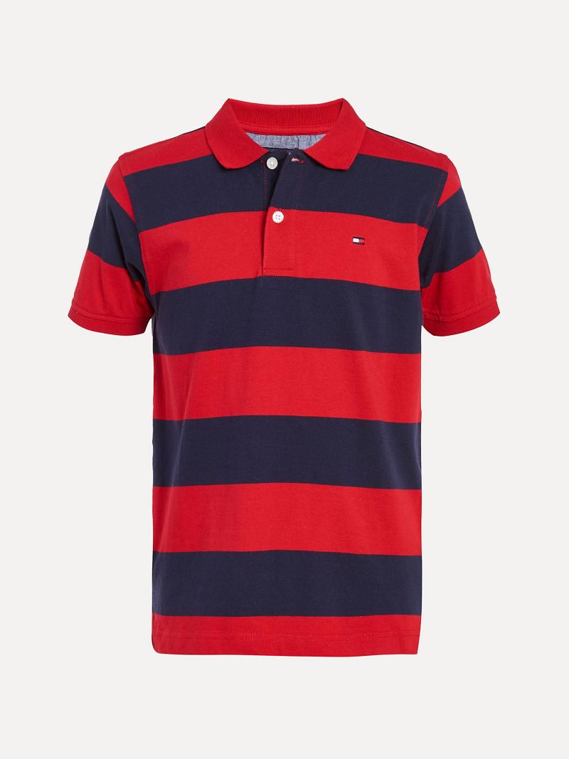 Red Kids\' Tommy Hilfiger Little Rugby Polos | AU_B2066