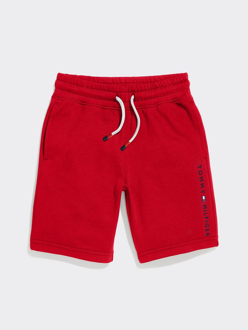 Red Kids\' Tommy Hilfiger Sweatshort Shorts | AU_B2105