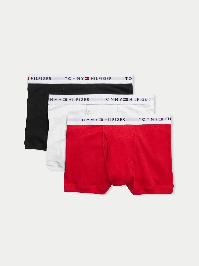 Red Men\'s Tommy Hilfiger Cotton classics trunk 3pk Trunks | AU_M31497