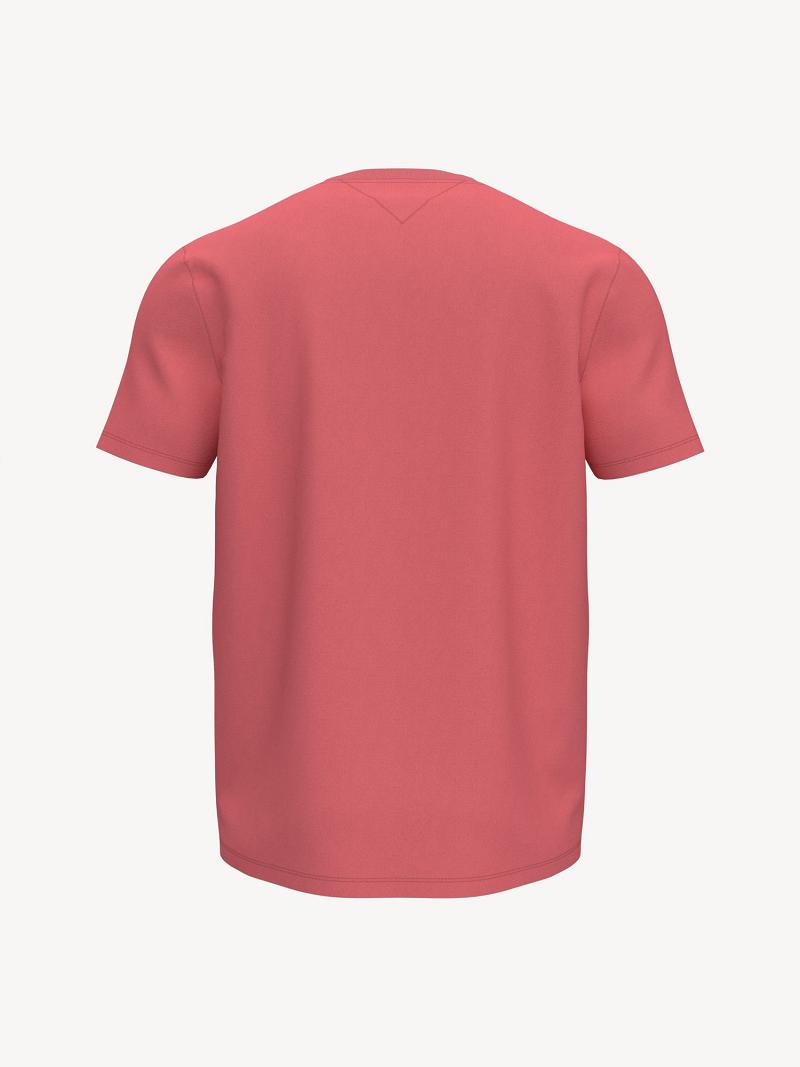 Red Men's Tommy Hilfiger Essential V-Neck T Shirts | AU_M31036