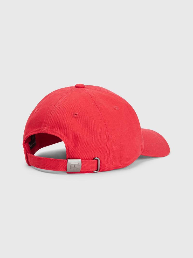 Red Men's Tommy Hilfiger Hilfiger Baseball Hats | AU_M31730