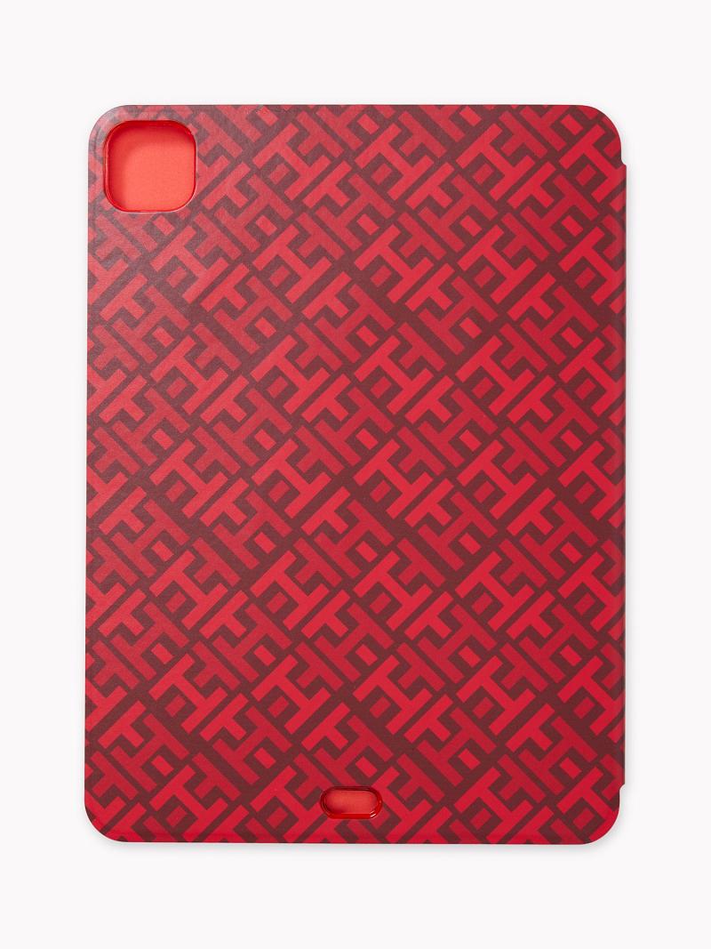 Red Men's Tommy Hilfiger Monogram iPad Case Technology | AU_M31783