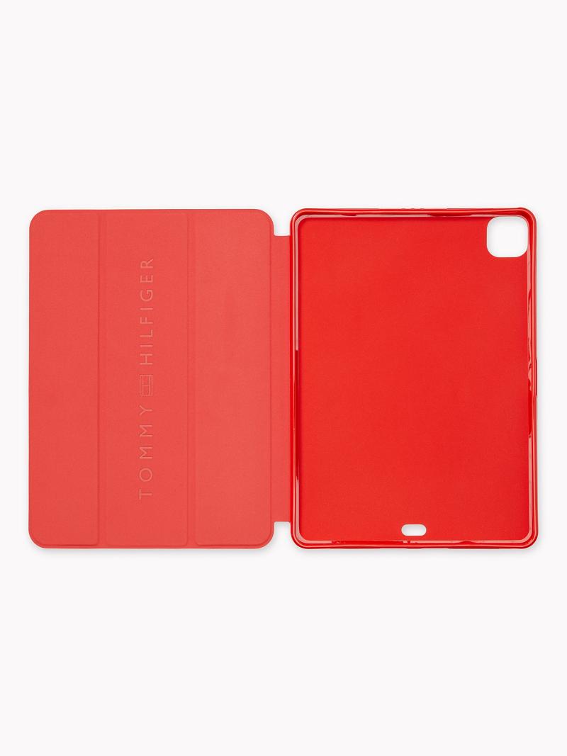 Red Men's Tommy Hilfiger Monogram iPad Case Technology | AU_M31783