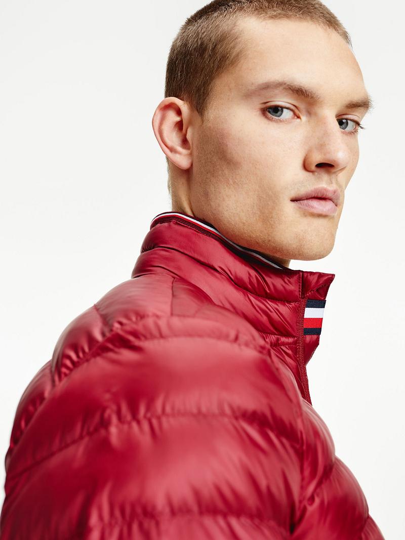 Red Men's Tommy Hilfiger Recycled packable Jackets | AU_M31416