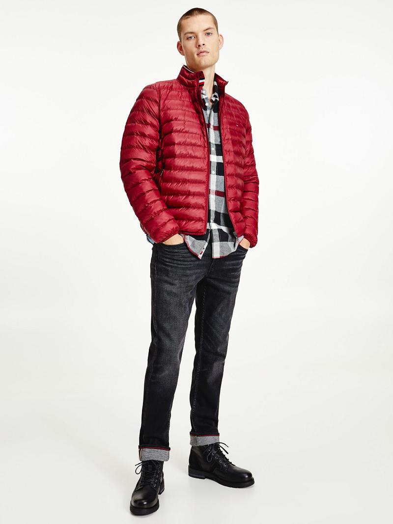 Red Men's Tommy Hilfiger Recycled packable Jackets | AU_M31416