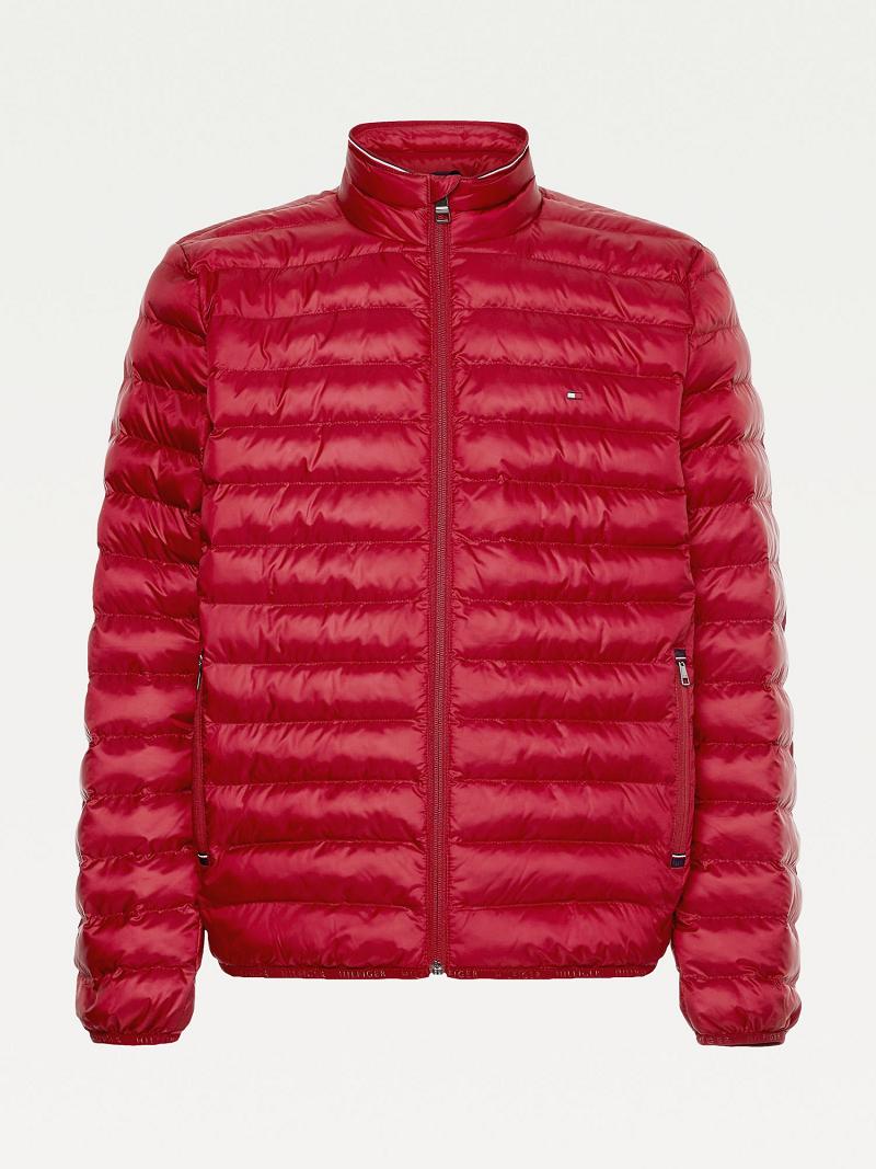 Red Men's Tommy Hilfiger Recycled packable Jackets | AU_M31416