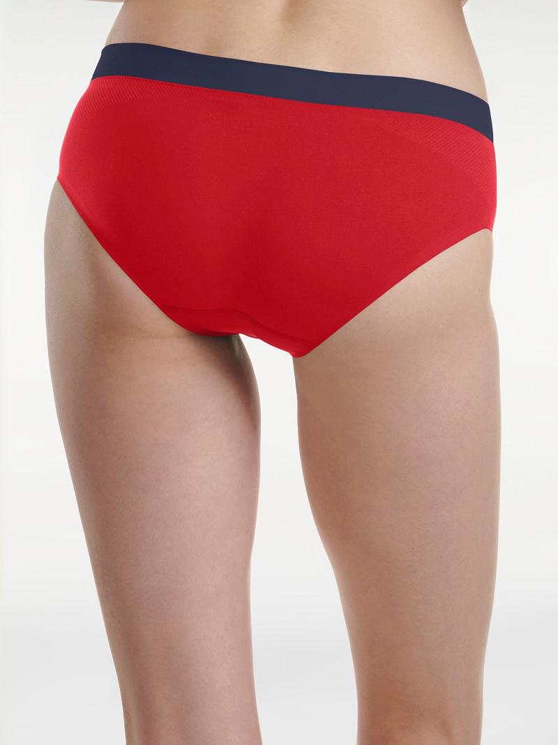 Red Women's Tommy Hilfiger Tommy Logo Hipster Brief Lingerie | AU_W21563