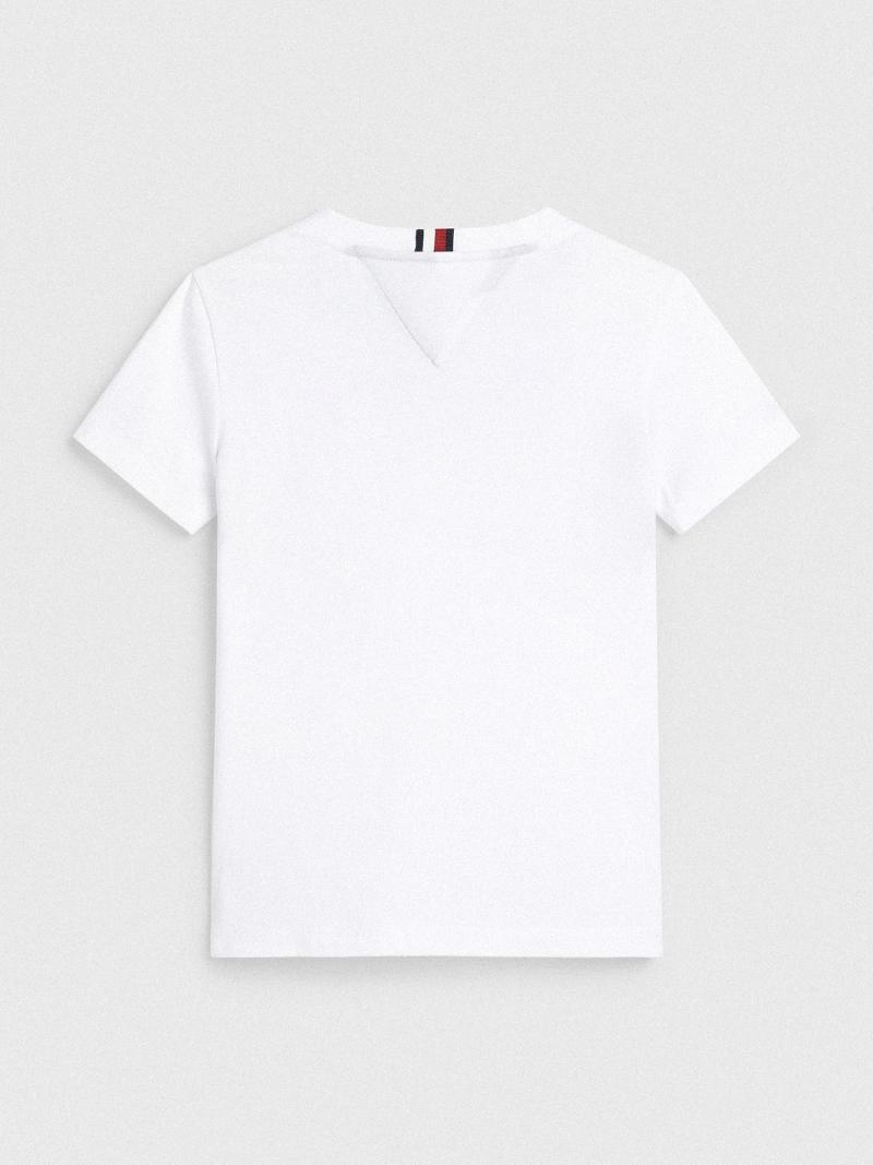 White Kids' Tommy Hilfiger Crested T Shirts | AU_G1243